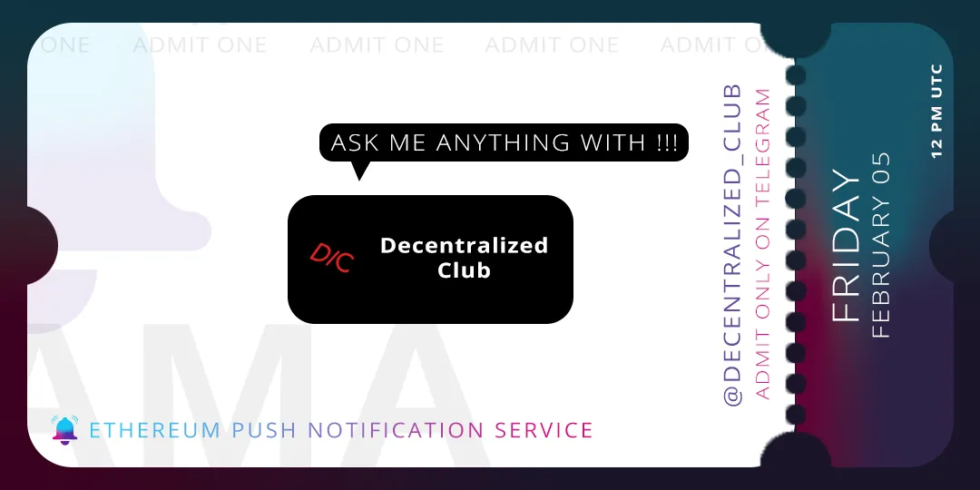 Cover Image of AMA with Decentralized Club 👩🚀 👨🚀