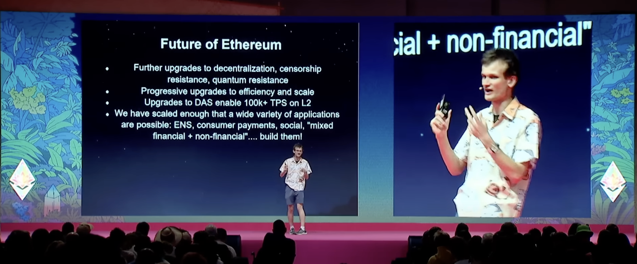 Vitalik&#39;s talk at Devcon