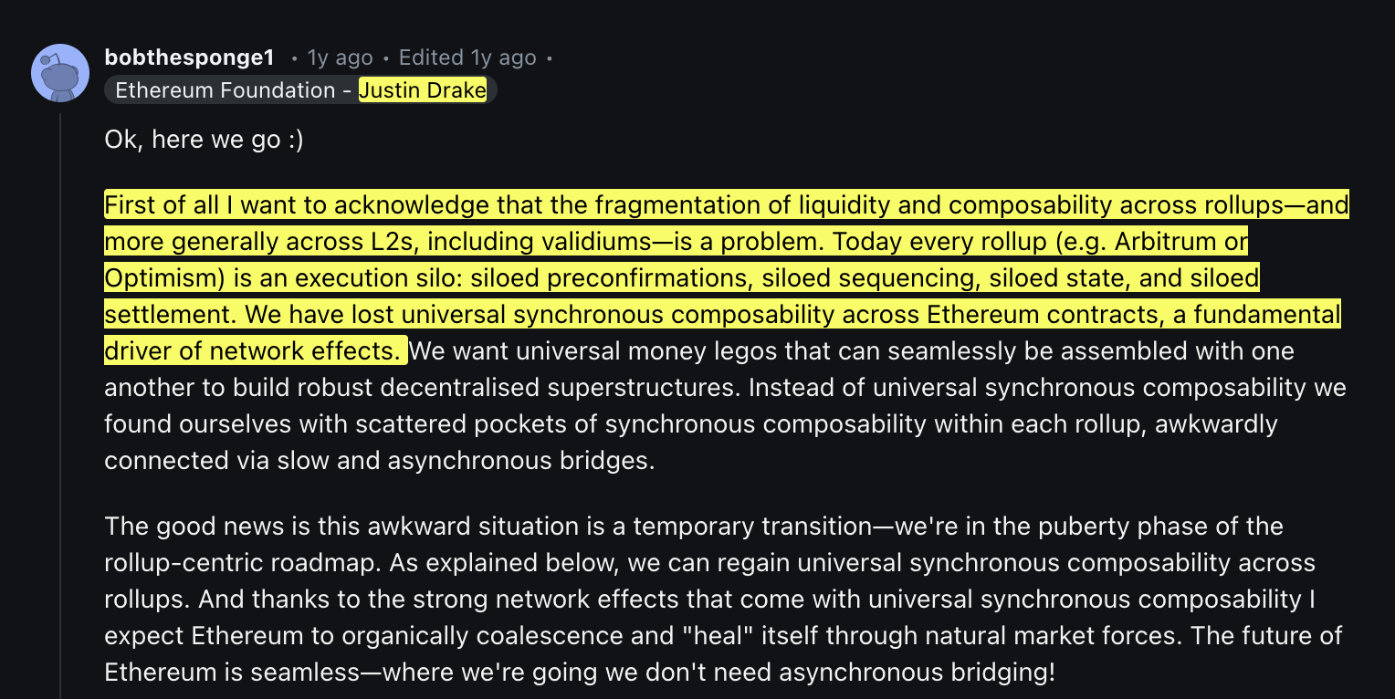 Justin Drake's concerns